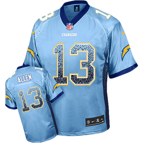 Men's Limited Keenan Allen Nike Jersey Electric Blue - #13 Drift Fashion NFL Los Angeles Chargers